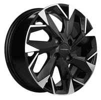Khomen KHW1508 Black-FP 4*100 6xR15 ET45 DIA56.6
