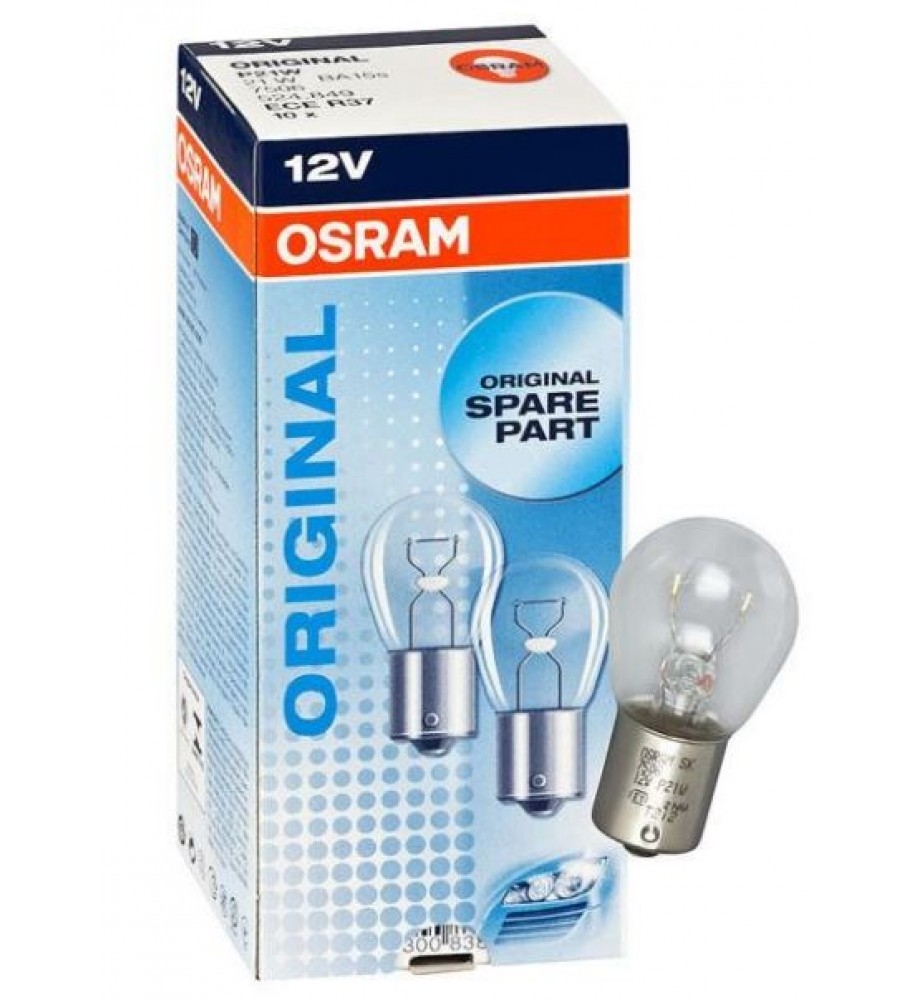 Osram 7506 Лампа P21W (BA15S) UNV1 12V 21W