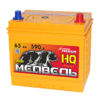 АКБ Медведь Silver о.п.R+ 65a/h Азия B13(нижн.кр) 75D23L
